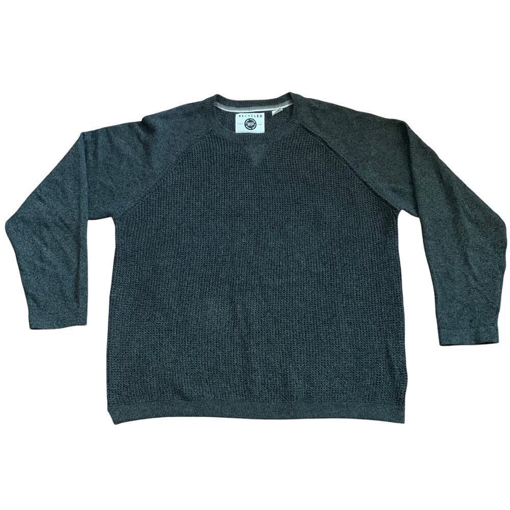 Weatherproof Men’s Forest Green Recycled Knit Pullover Crewneck Sweater Size XL